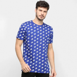 Imagem da oferta Camiseta NBA Full Print Mini Logo Masculina - Azul