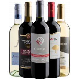 Imagem da oferta Kit com 5 Vinhos - EvinoBOX com Cabernet, Sangiovese, Merlot, Airén