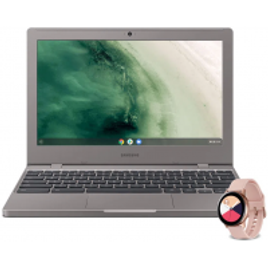 Imagem da oferta Notebook Chromebook + Galaxy Watch Active Rose