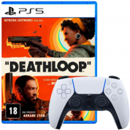 Controle Sem fio PS5 + Jogo Deathloop PS5