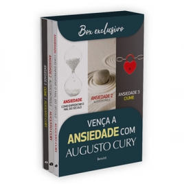 Imagem da oferta Box de Livros Vença a Ansiedade com Augusto Cury 3 Livros - 1ª Edição de 2021 - Augusto Cury