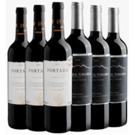 Imagem da oferta Kit 3 Vinhos Portada + 3 Vinhos Punta Negra Malbec