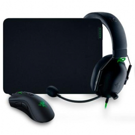 Kit Gamer Razer Battle Bundle Mouse Gamer Deathadder V2 + Headset Gamer Blackshark V2 X + Mousepad Gigantus V2 Preto - RZ85-03240100-B3U1