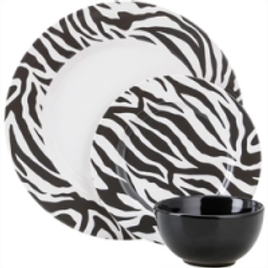 Imagem da oferta Aparelho de Jantar Zebra 18  Peças - La Cuisine