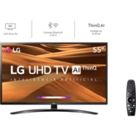 Imagem da oferta Smart TV LED 55'' LG 55UM7470 Ultra HD 4K Thinq Ai Conversor Digital Integrado 3 HDMI 2 USB Wi-Fi