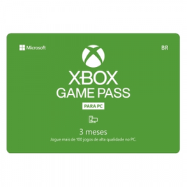 Imagem da oferta Gift Card Digital Xbox Game Pass PC 3 meses