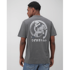 Imagem da oferta Camiseta Masculina Naruto Ninja Uzumaki Cinza - Tam PP
