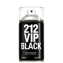 Body Spray Carolina Herrera 212 Vip Men Black - 250ml
