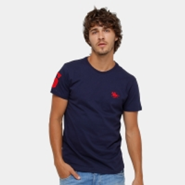 Imagem da oferta Camiseta RG 518 Básica Bordada Masculina - Marinho