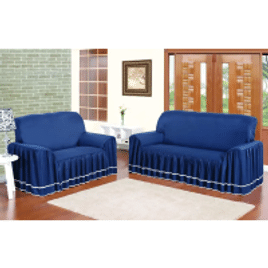 Imagem da oferta Capa de Sofa 2 e 3 Lugares Super Luxo Dalia de Tecido Microfibra – Geare Enxovais