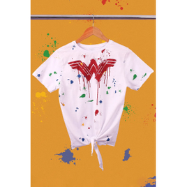 Imagem da oferta Camiseta Feminina Nozinho Mulher Maravilha Splash