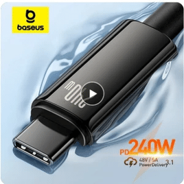 Imagem da oferta Cabo USB-C Baseus para iPhone 240W - 1m