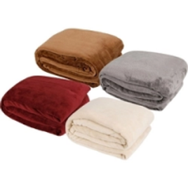 Imagem da oferta Manta Cobertor Casal Comfy Liso - Basic+