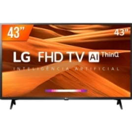 Imagem da oferta Smart TV LED 43" Full HD LG 43LM 631 PRO 3 HDMI 2 USB Wi-Fi ThinQ Al Conversor Digital