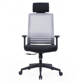 Imagem da oferta Cadeira Office Husky Sit 350 Light Grey Encosto de Cabeça Fixo Cilindro de Gás Classe 3 Base em Nylon - Htcd006