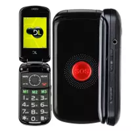 Imagem da oferta Celular Flip Tela 2,4" Câmera Rádio FM MP3 Dual Chip Botão SOS YC-130 - DL