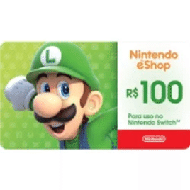 Imagem da oferta Gift Card R$ 100,00 Nintendo eShop