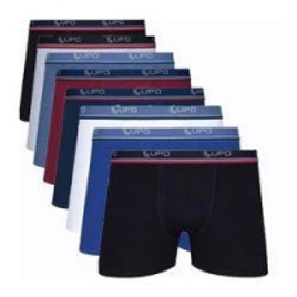 Imagem da oferta Kit Com 8 Cuecas Boxer Cotton Confort 523-002 - Lupo