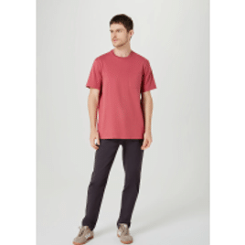 Imagem da oferta Camiseta Masculina Super Cotton Com Bolso - Rosa