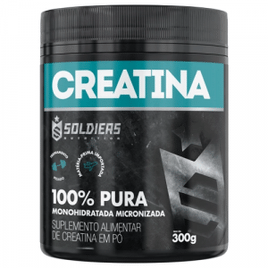 Imagem da oferta Creatina Monohidratada Pote 300g - 100% Pura Importada - Soldiers Nutrition