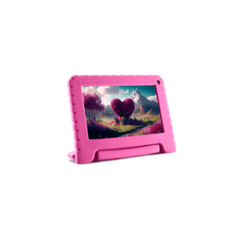 Imagem da oferta Tablet Kid Pad Rosa 4GB RAM + 64GB + Tela 7 pol + Wi-fi + Android 13 Quad Core Multi - NB411