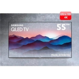 Imagem da oferta Smart TV QLED 55" UHD 4K Samsung QN55Q7FN com Conexão Invisível Modo Ambiente Pontos Quânticos HDR Design 360º