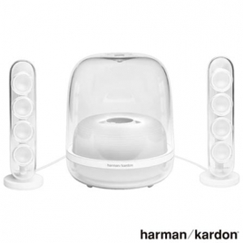 Imagem da oferta Sistema de Caixas de Som Bluetooth SoundStick4 Harmam Kardon Potência de 140W e Alto-falante 2.1 canais