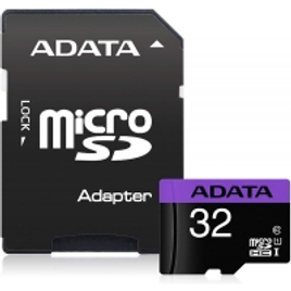 Imagem da oferta Cartao de Memoria Adata Micro SD 32GB Classe 10 + Adpt SD - Ausdh32guicl10-Ra1