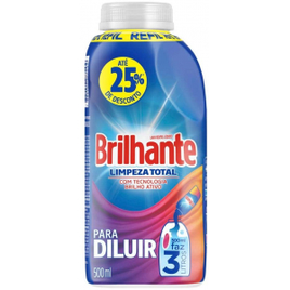 Detergente Líquido Para Diluir Brilhante Limpeza Total 500ml