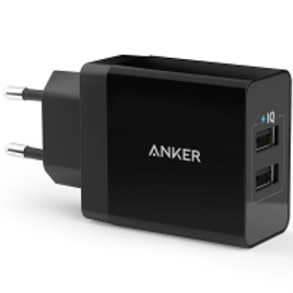 Imagem da oferta Carregador de Parede Anker Power Port, 2 Portas USB, Preto - 11132037
