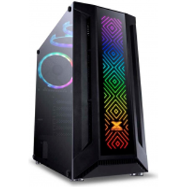 Imagem da oferta Gabinete Gamer Vinik Gaming Sagitarius Mid Tower 3x FAN RGB Lateral em Vidro Temperado - 35017