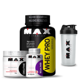 Imagem da oferta Kit Auxílio Ganho de Massa Muscular Max Titanium
