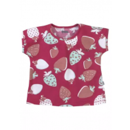 Imagem da oferta Blusa Infantil Bebê Menina Estampado - Rosa Pink