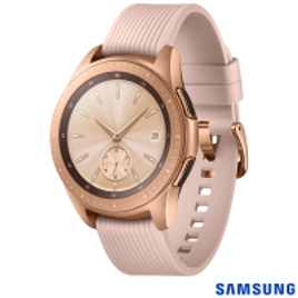 Imagem da oferta Galaxy Watch LTE 42mm Samsung Rosé com 1,2” Pulseira de Silicone Bluetooth e 4GB