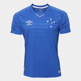 Imagem da oferta Camisa do Cruzeiro I 19/20 s/n° Torcedor Umbro Masculina - Azul e Branco