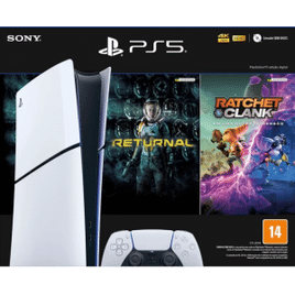 Imagem da oferta Console PlayStation 5 Slim Digital 1TB SSD - Sony + Ratchet Clank Rift Apart (Digital) + Returnal (Digital)