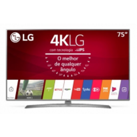 Imagem da oferta Smart TV LED 75" 4K LG 4 HDMI 2 USB Bluetooth Wi-Fi Active HDR ThinQ AI - 75UM751C0SB.AWZ
