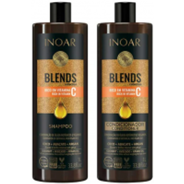 Kit Inoar Shampoo e Condicionador Blends Vitamina C 1l