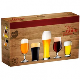 Imagem da oferta Conjunto de Copos para Cervejas Especiais Nadir 5 Peças