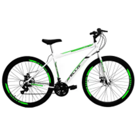 Imagem da oferta Bicicleta Aro 29 Freio a Disco 21M. Velox Branca/Verde - Ello Bike