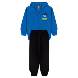Conjunto Infantil Menino Kangulu Official Azul Royal