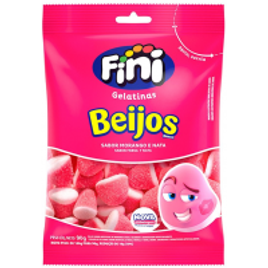 Bala de Gelatina Fini Beijos Morango - 90g