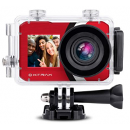 Imagem da oferta Câmera Digital e Filmadora Xtrax Selfie 4K 16MP Vermelha