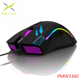 Imagem da oferta Mouse Delux M625 - Sensor PMW3360