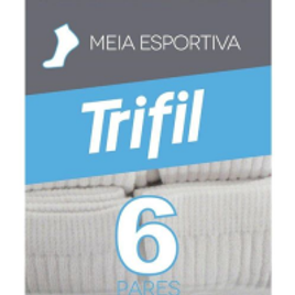 Imagem da oferta Meia Esportiva Cano Médio Trifil Kit Com 6