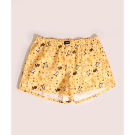 Samba Canção Estampada Tico e Teco Amarelo