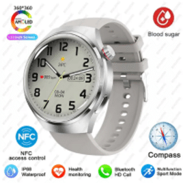 Imagem da oferta Smartwatch Impermeável NFC Watch 4 Pro Tela HD Amoled