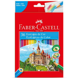 Imagem da oferta Lápis de Cor 36 cores sextavado 120136G Faber Castell