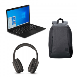 Imagem da oferta Notebook Ultra Windows 10 Home e Ganhe Mochila Swisspack Safe 15.6 Pol. e Fone De Ouvido Pop Bluetooth P2 Preto – UB322K