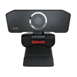 Imagem da oferta Webcam Redragon Streaming Fobos HD 720p 2 Microfones Redução de Ruídos - GW600-1